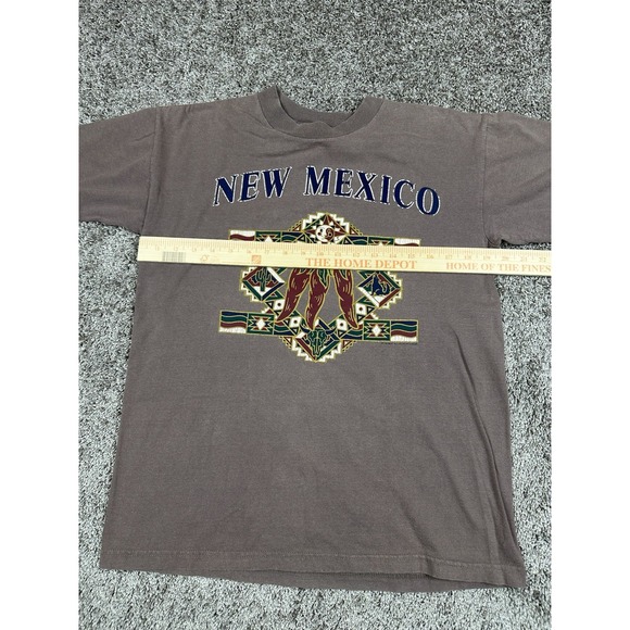 Vintage New Mexico Shirt M Southwest Chili Peppers USA Western Aztec Single Stic - Picture 7 of 10